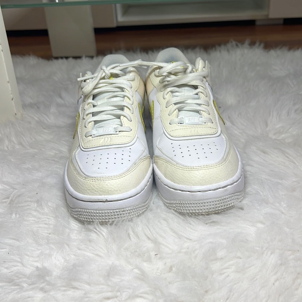 Nike Air Force 1 W AF1 shadow SE, pale ivory/ LT Zitron, size US8